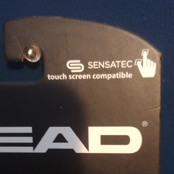 HEAD Gray Knit Gloves with Elastic Wrist Touchscreen Sensitive​​ - Picture 3 of 5